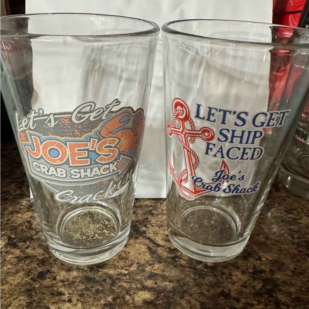 Joes Crab Shack glasses